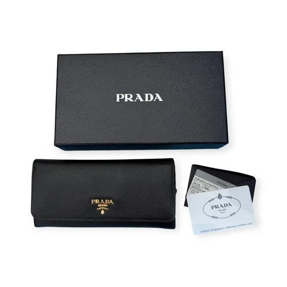 Authentic Prada Large Black Saffiano Leather Wallet - Picture 11 of 11